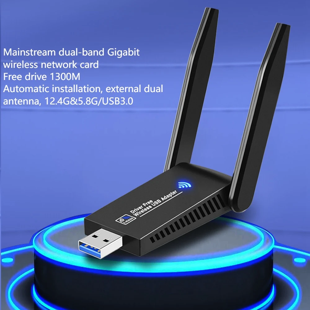 Двухдиапазонная гигабитная беспроводная сетевая карта USB3.0 2 4/5 8 ГГц без драйвера