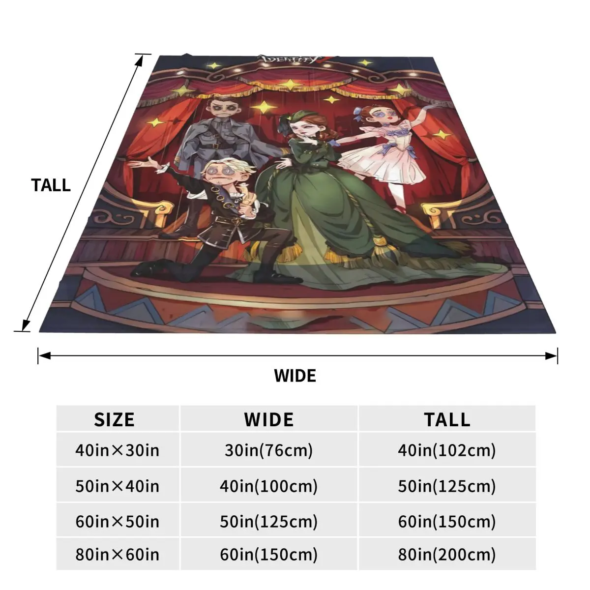 Одеяло с плакатом I-Identity V качественное супер теплое одеяло весеннее декоративное