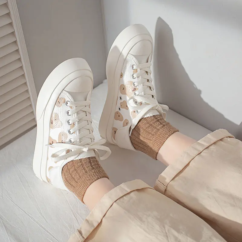 

Women's Sneakers Canvas 2022 Fashion Women Flat Shoes Summer Casual Shoes Kawaii Anime Tennis Female Skateboard Espadrilles
