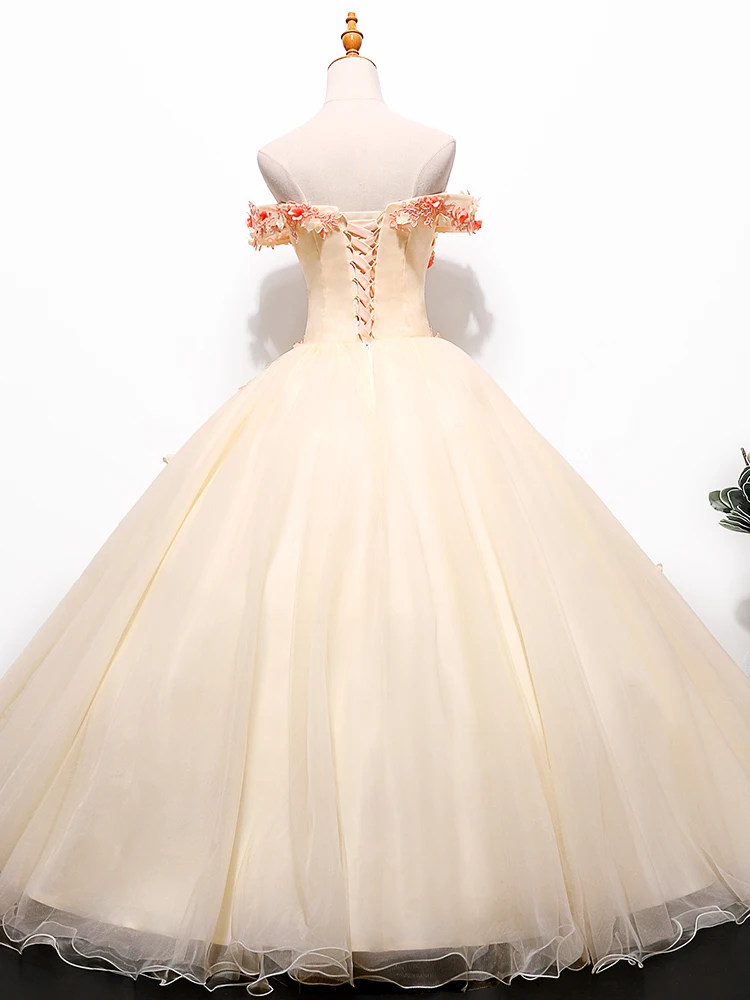 Фото Sonhar Vestidos, милые вечерние платья 15, платья Quinceanera, бальное платье, элегантное платье с открытыми плечами, 15-летнее платье по индивидуальному заказу №5