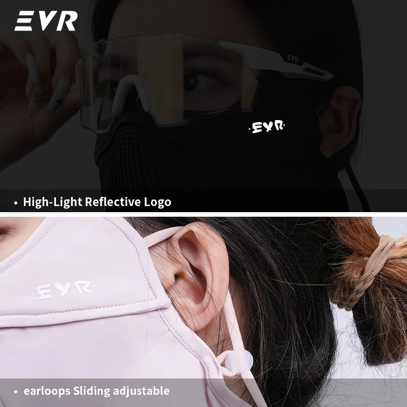 Фото Маска для велоспорта EVR: защита от солнца, дышащая, для мужчин и женщин, летняя, для активного отдыха, для шоссейного велосипеда, охлаждающая, с креплением на уши, полотенце-маска для лица №4