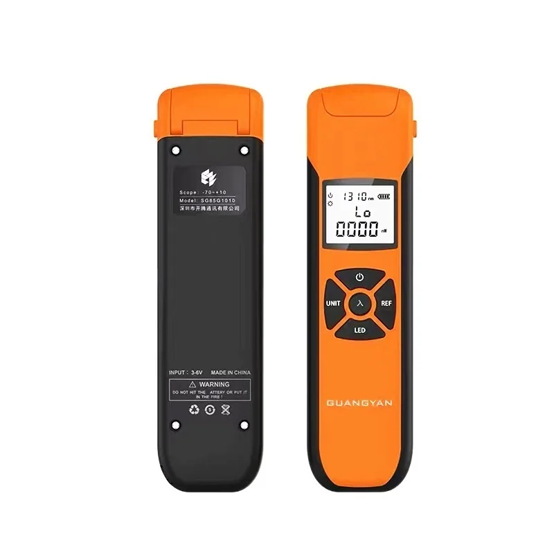 G10 Optical Power Meter High Precision Rechargeable Battery Fiber Optic Power Meter With Flash Light OPM