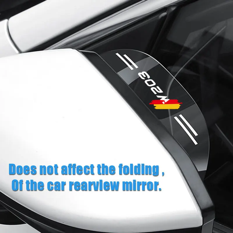 

2 Pieces Car For Mercedes Benz W203 Rear View Mirror Rain Eyebrow Visor Sun Shade Snow Guard Weather Shield Cover Accessories
