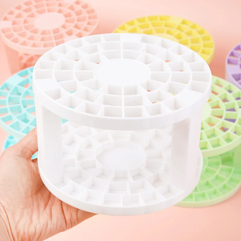 

New Portable 49 Holes Paint Brush Pen Holder Watercolor Paint Brush Holder Stand Painting Supplies for Students Desk Organizer