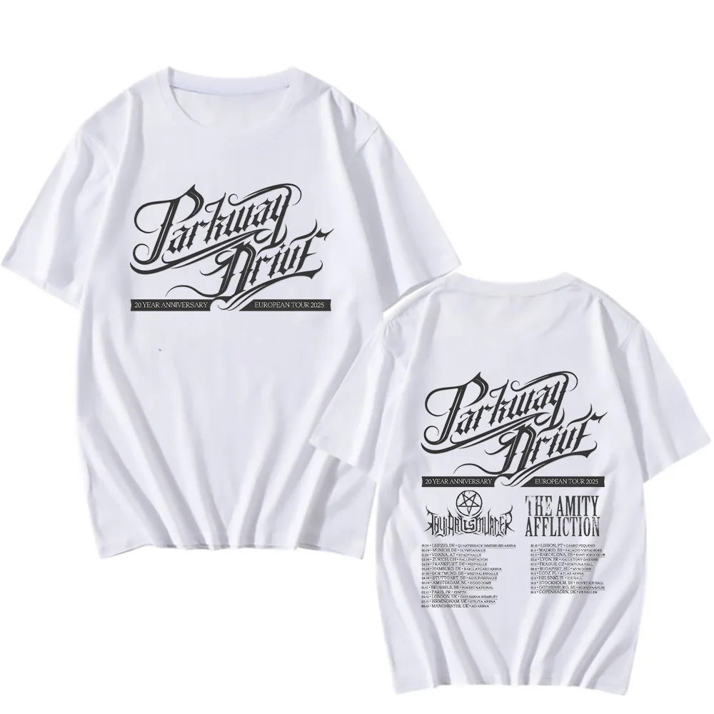 Футболка Parkway Drive на 20 лет европейский тур 2025 летние хлопковые футболки винтажные