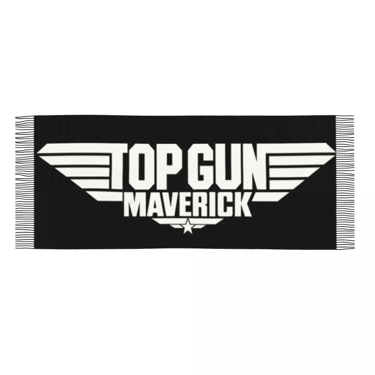 Женский зимний шарф с логотипом пистолета