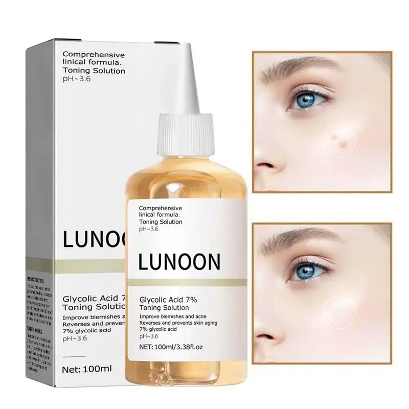 

Glycolic Acid 7 Toner 100ml Remove Acne Fade Acne Marks Improve Skin Hydrating Whitening Moisturize Toning Products