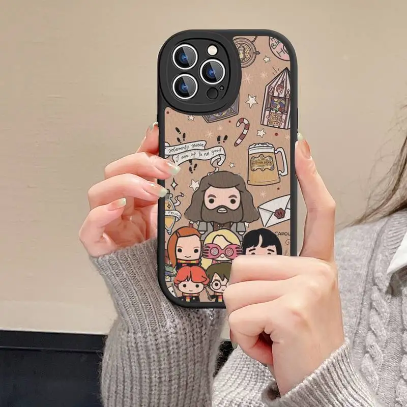 Art Ring P-Potters Wand Phone Case Hard Leather For iPhone 14 13 12 Mini 11 14 Pro Max Xs X Xr 7 8 Plus