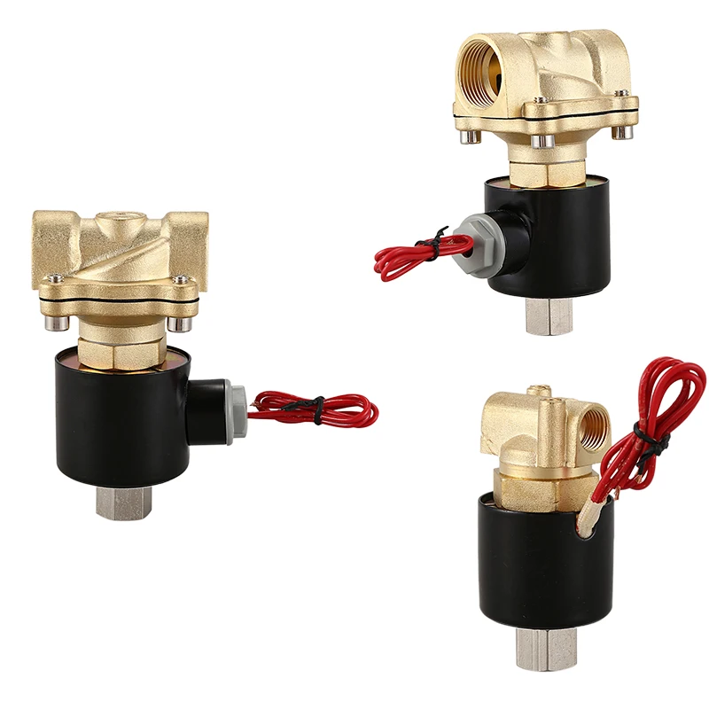 

A63I Normally Open N/O Brass Electric Solenoid Valve 220V Pneumatic Valve For Water Oil Gas