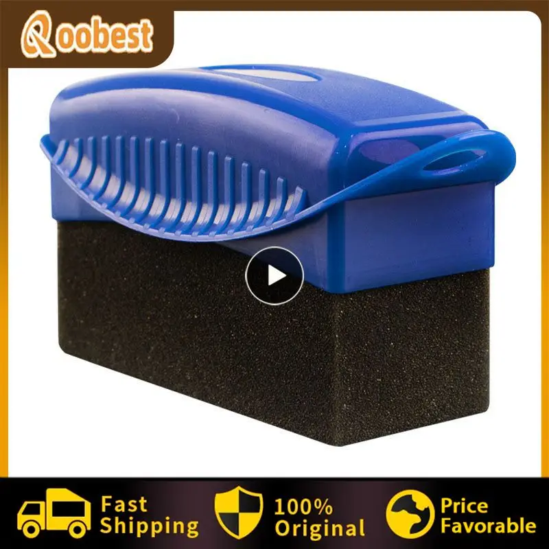 

Abs Car Wheel Polishing Waxing Sponge Brush With Cover Multifunctional With Lid Sponge Brush Portable Car Accessories