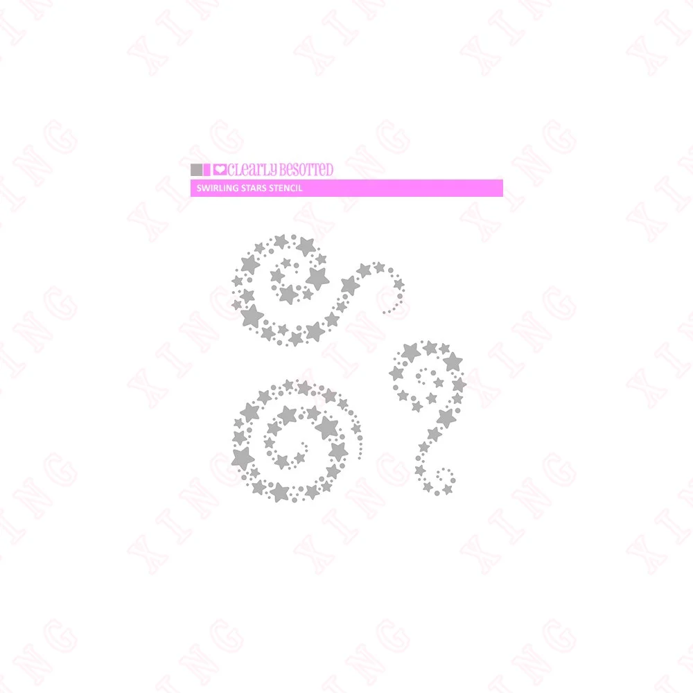

Newest Swirling Stars Diy Layering Stencils Painting Scrapbook Paper Decoration Craft Template Coloring Embossing Reusable Molds