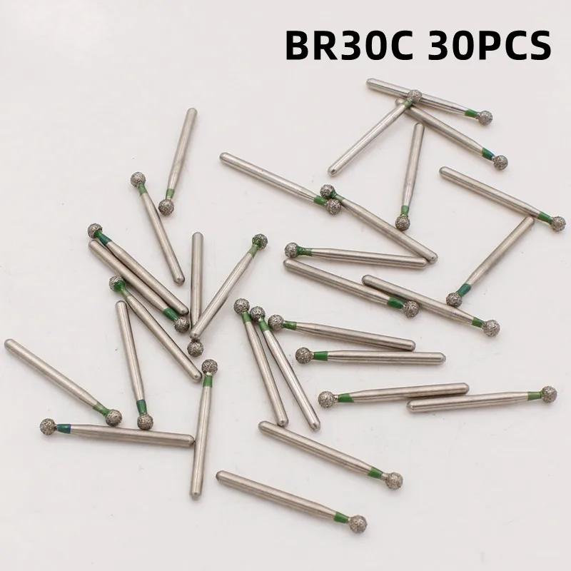 

30 Pcs Diamond Grinding Bur Drill Bits Sets For Dental Grinding Dental Polishing Burs