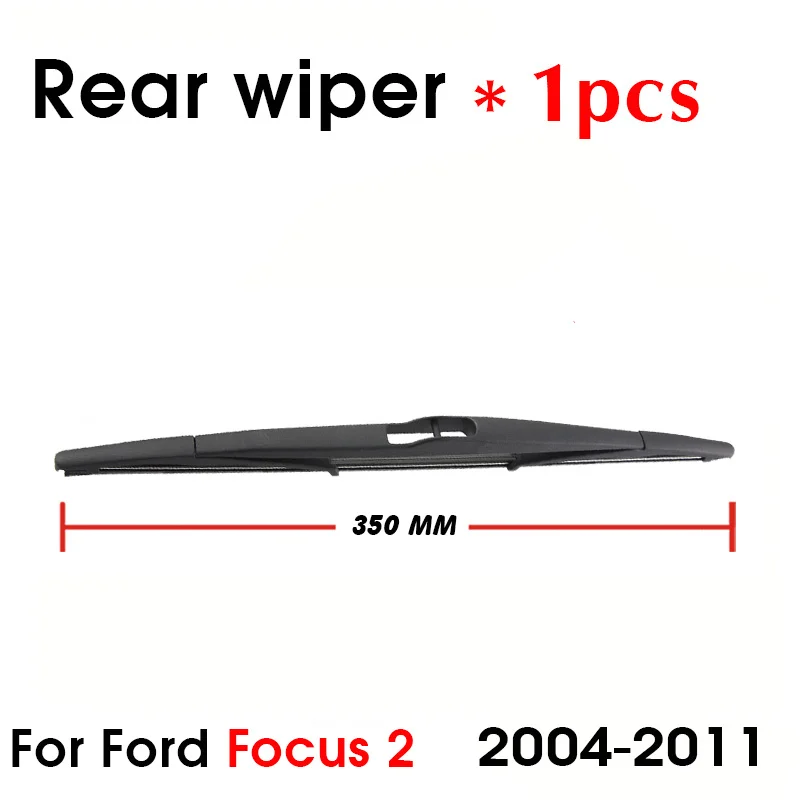 

Автомобильная щетка стеклоочистителя для Ford Focus 2 2004-2011, Задняя щетка ветрового стекла, Задняя щетка стеклоочистителя 350 мм + рычаг 345 мм, автомобильные аксессуары