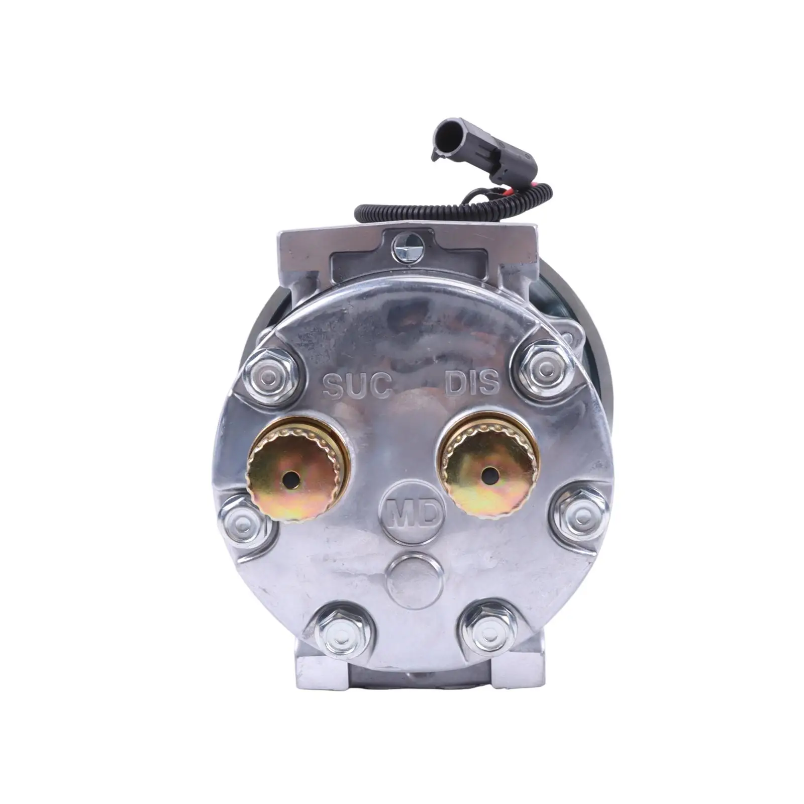 Фото Компрессор кондиционера 12V 8PK для тракторов New Holland TG255, TG285, TG210, Case MX230, MX285, MX210 (номера деталей: 317008A3, 86993463, 504078610, 75R-81412) №3