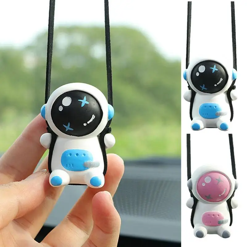 

Car Pendant Astronaut Cute Car Rearview Mirror Hanging Pendants Spaceman Swing Automobile Astronaut Car Pendants Ornaments