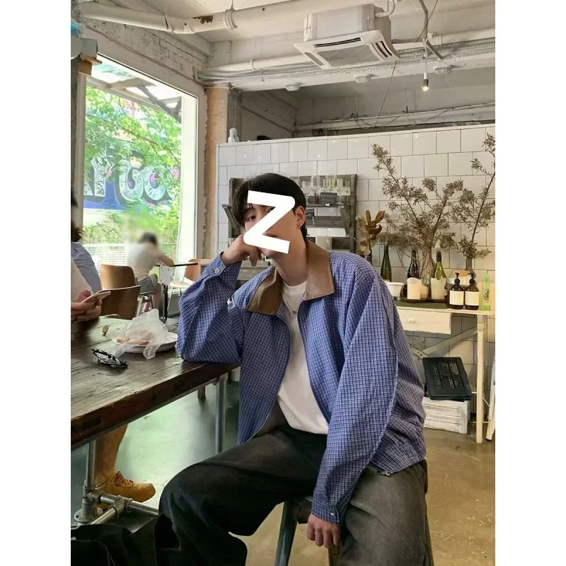 2024 весенне-осенняя модная мужская куртка свободного кроя в стиле Харадзюку