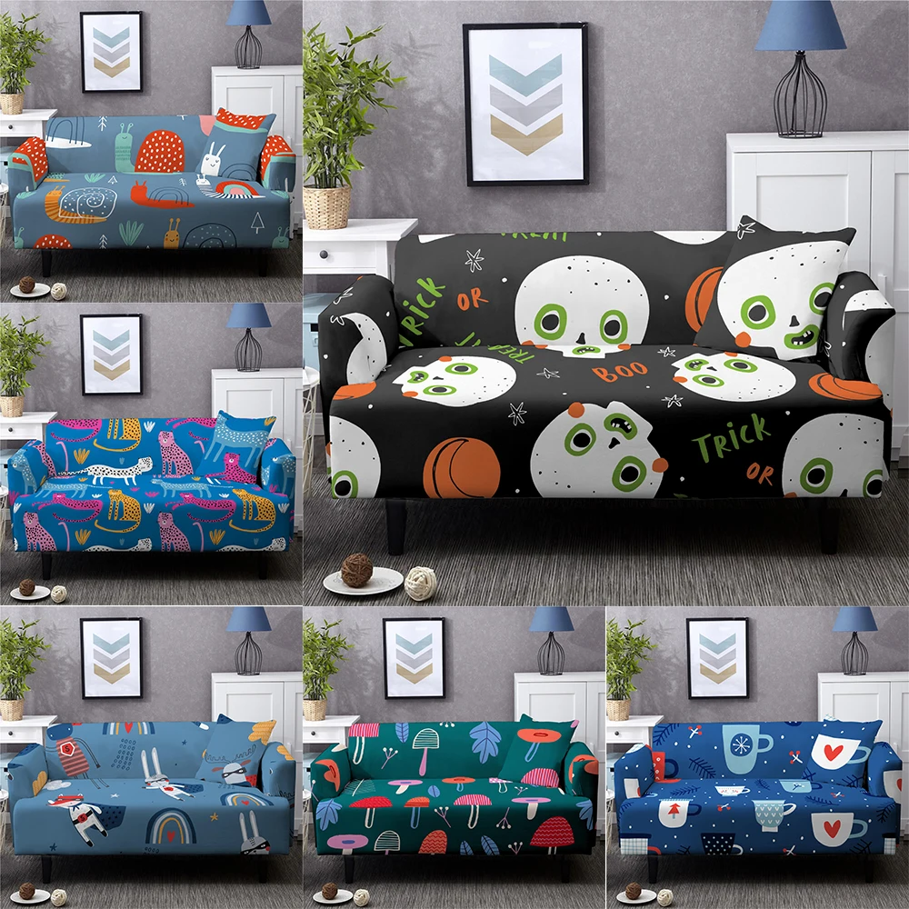 

Boniu принты животных из мультфильмов растягивающиеся чехлы для диванов эластичные чехлы на диване для гостиной полиэстер все включено чехлы