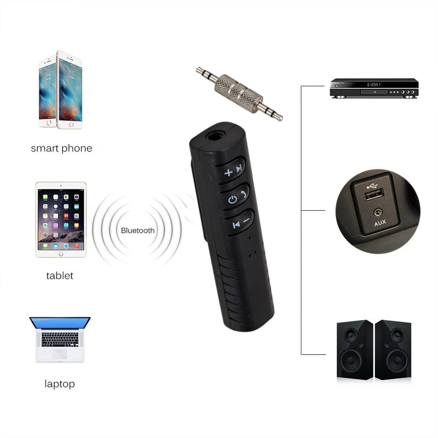 Беспроводной Bluetooth-совместимый адаптер для приемника 5 0 разъем 3 мм беспроводной
