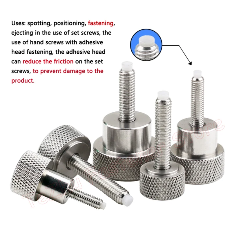 1 шт. M3 M4 M5 M6 M8 Винт с накатанной головкой из нержавеющей стали Болт и затяжкой