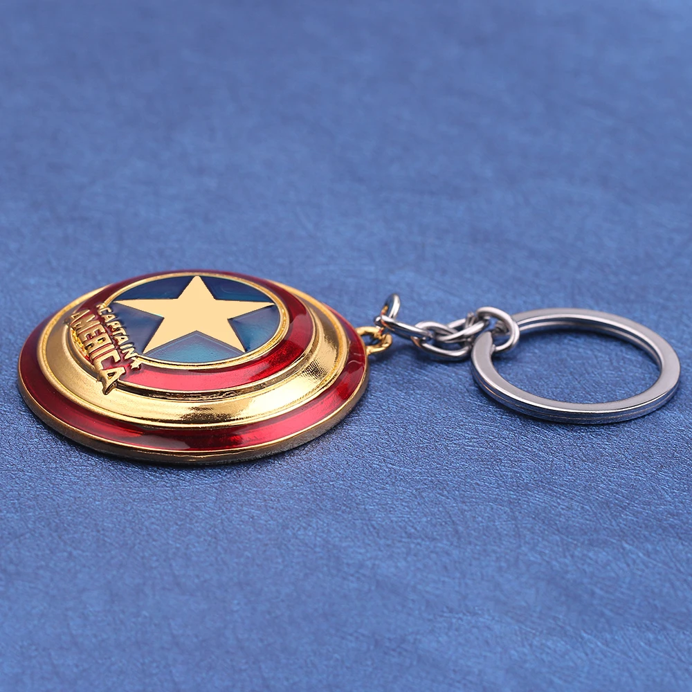 Крутые брелки Marvel Мстители в стиле аниме Капитан Америка брелок кулон детская