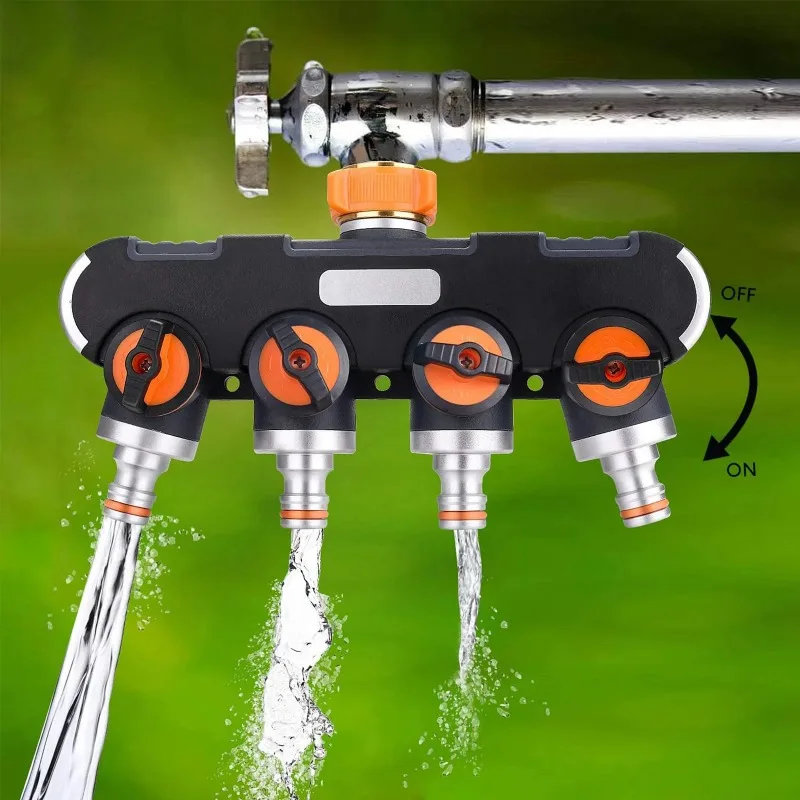 4-сторонний Разветвитель Садового Шланга Переключатель 3/4 Дюйма И 1/2 Для