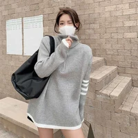 turtleneck long sleeved sweater autumn and winter new loose korean style lazy casual fashion trend sweater top