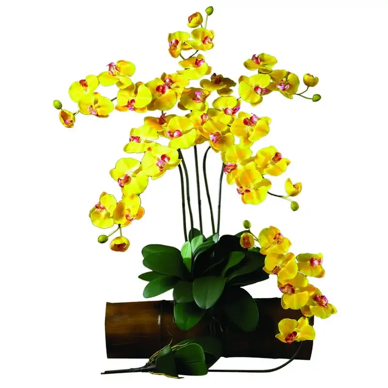 

Delightful Yellow Artificial Stem Flowers (Set of 6) - Bright and Cheery Décor for Home or Office Decoration.