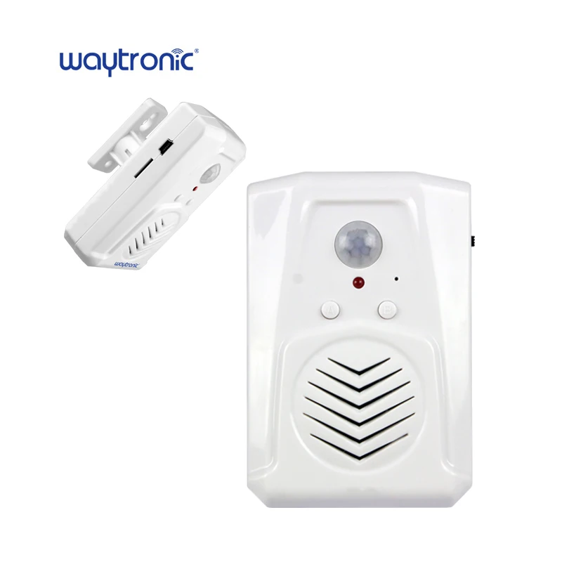 Wireless Infrared Detector Motion Pir Sensor Motion Activated Sound Alarm Player with Replaceable Voice