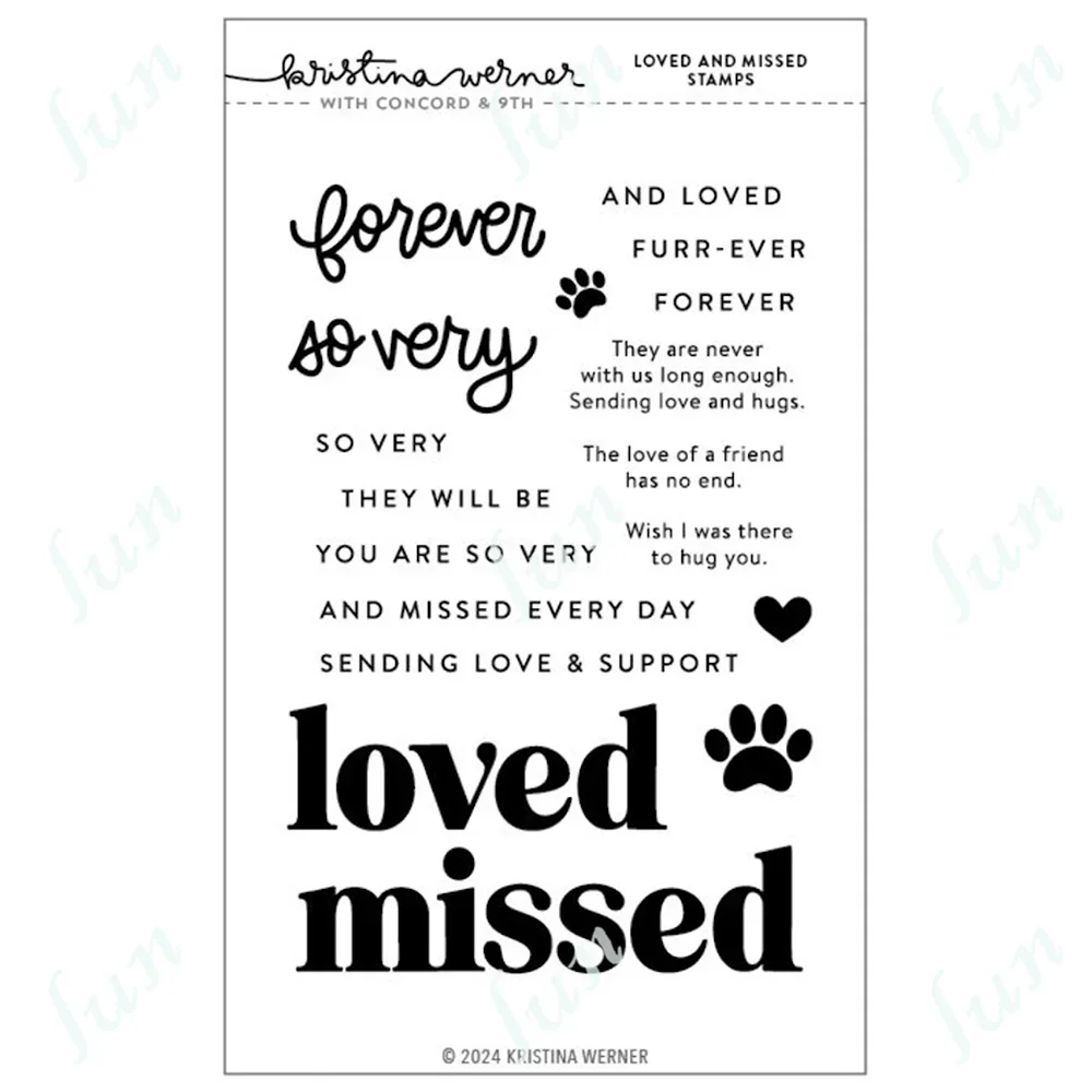 Loved and Missed Frames Metal Cutting Dies Stamps Mold Craft Decoration Embossing Template DIY Handmade 2024 Holiday Knife