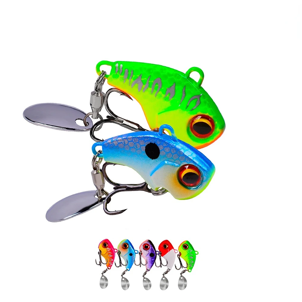 

1Pcs Rotating Metal VIB Vibration Bait Spinner Spoon Fishing Lures 6g-28g Jigs Trout Winter Fishing Hard Baits Tackle Pesca