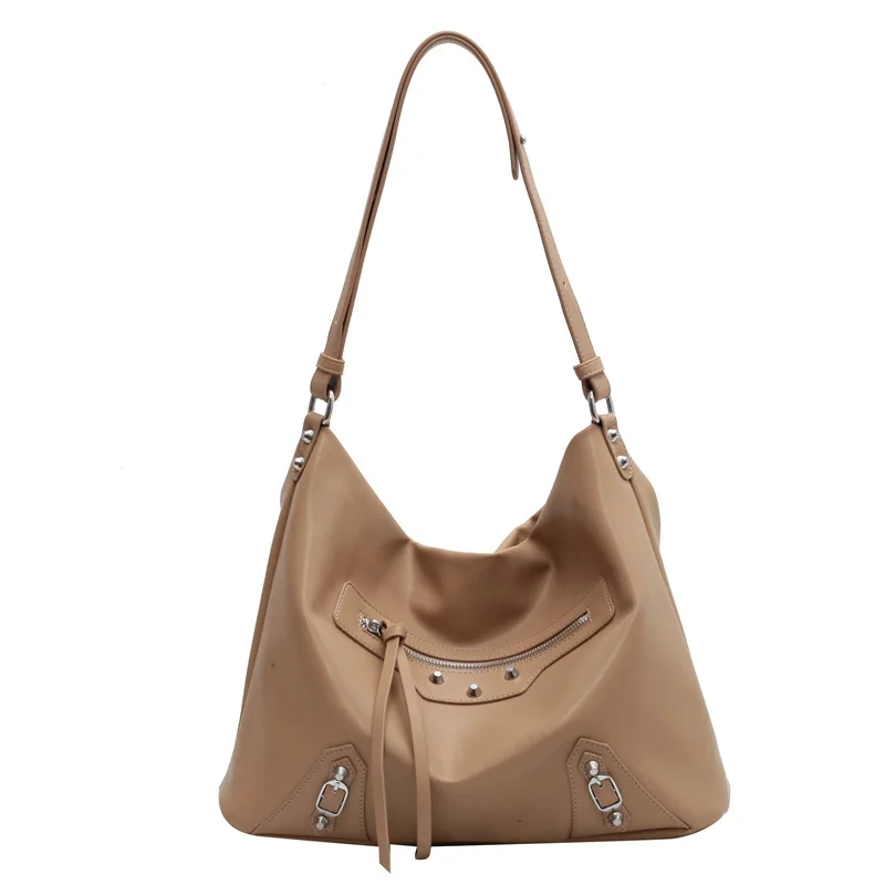 

2022 New Women's Bags Large Capacity Handbags Casual Shoulder Bags Ladies Bags Retro Rivet Tote Bags Shopping Bag