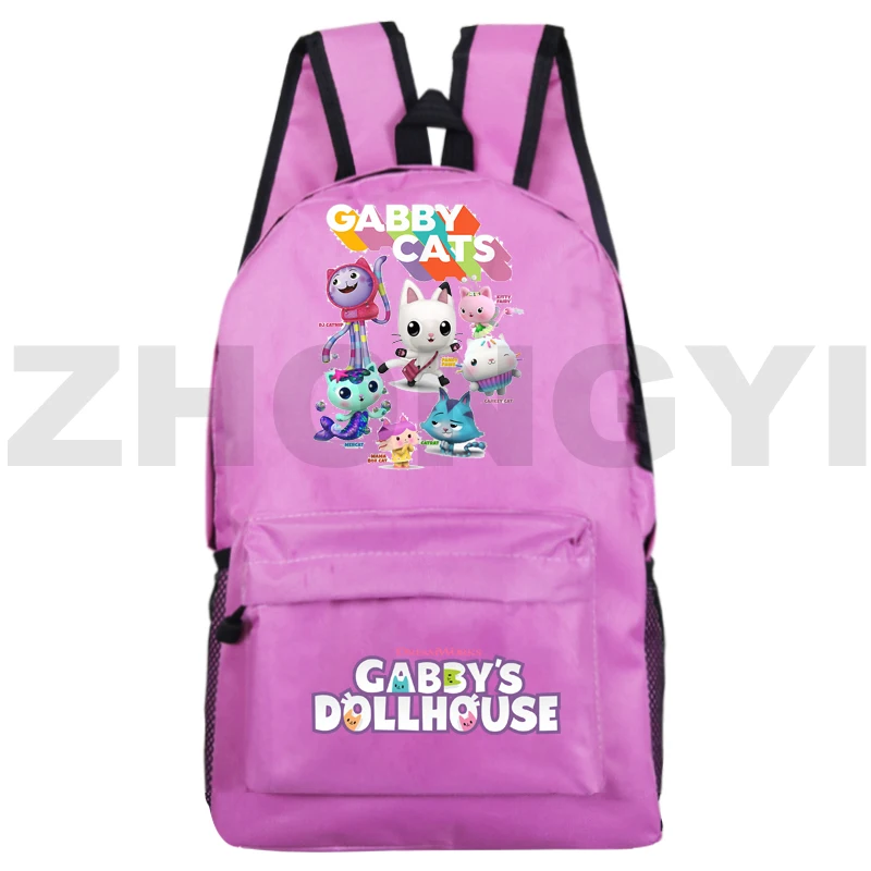 

Cartoon Gabby's Dollhouse Backpack Rucksack Gabby Dollhouse Backpacks Teenage Girls Anime Back Pack Book Bags Back To School