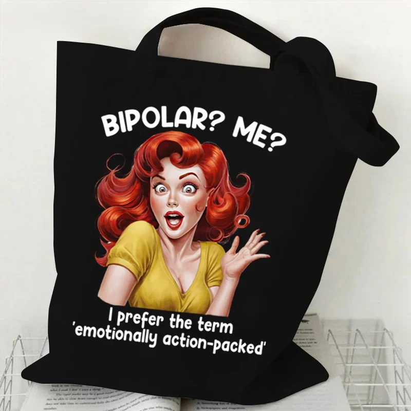 Женские холщовые сумки с саркастической забавной цитатой женская многоразовая