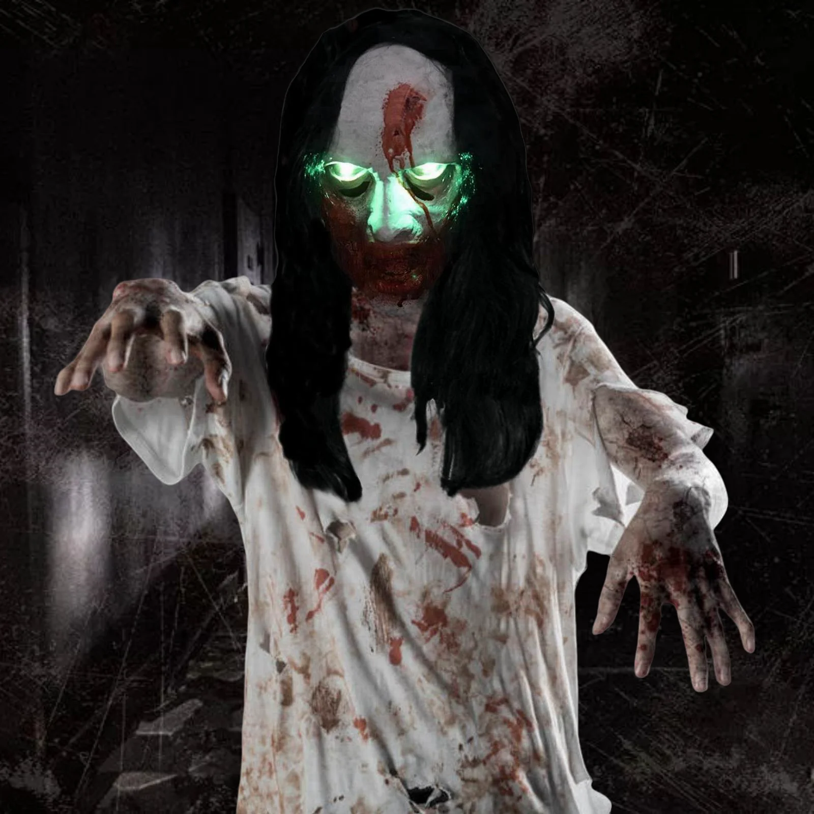 Хэллоуин ужас кровавая гримаса маска для взрослых монстра Полнолицевая