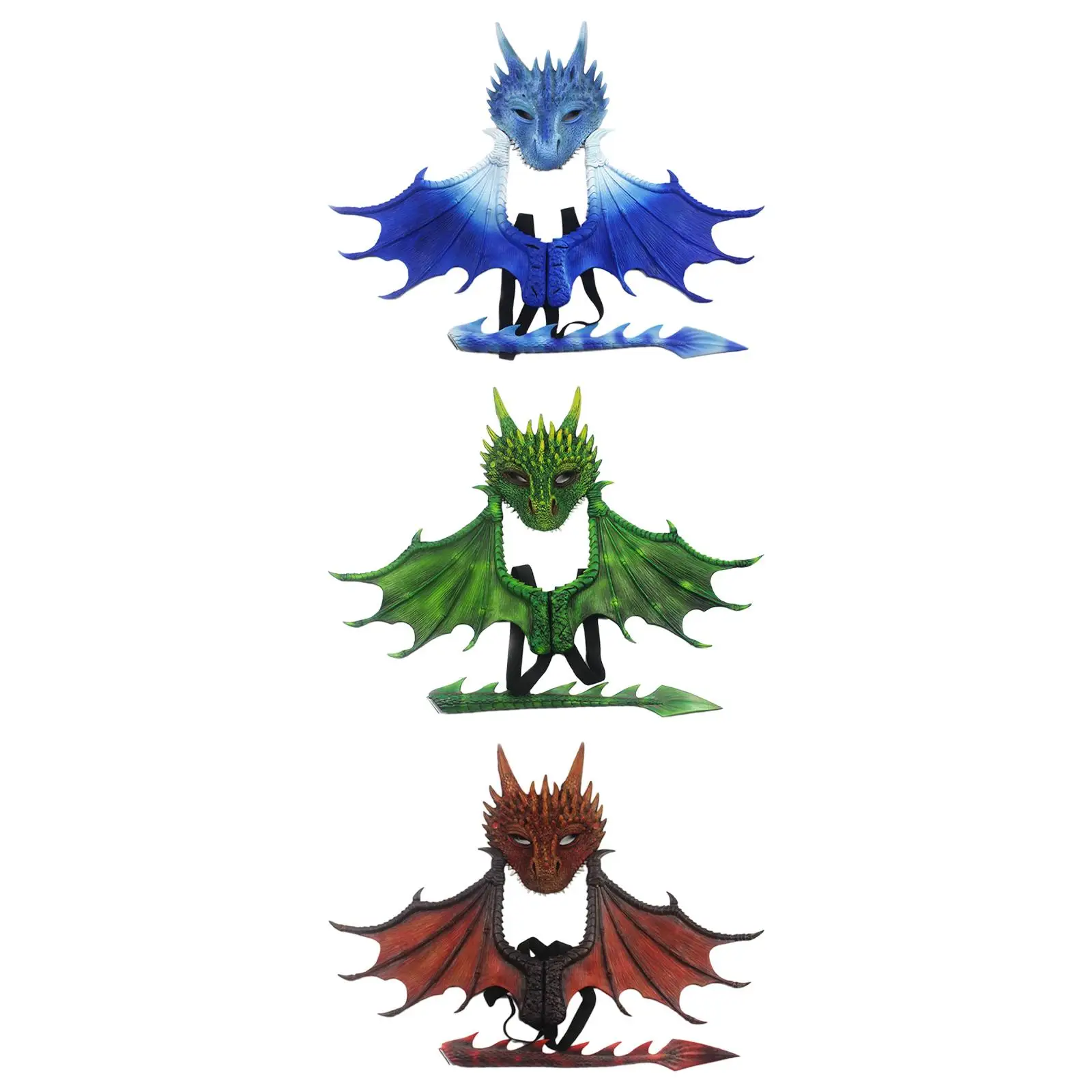 

Детский костюм дракона на Хэллоуин, Набор масок с крылом динозавра, аксессуар для ролевых игр, игрушка для девочек и мальчиков