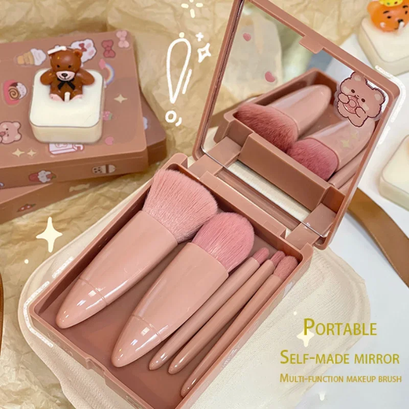 5 шт. набор кистей для макияжа дорожного размера мини-кисти небольшой полный