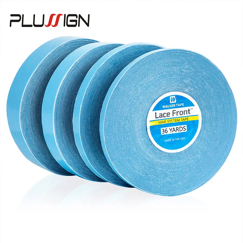 Plussign 36Yards Hair Extension Tape For Lace Wig Double Side Glue Tape Sticky Adhesives Tape Skin Weft Wig Supplies