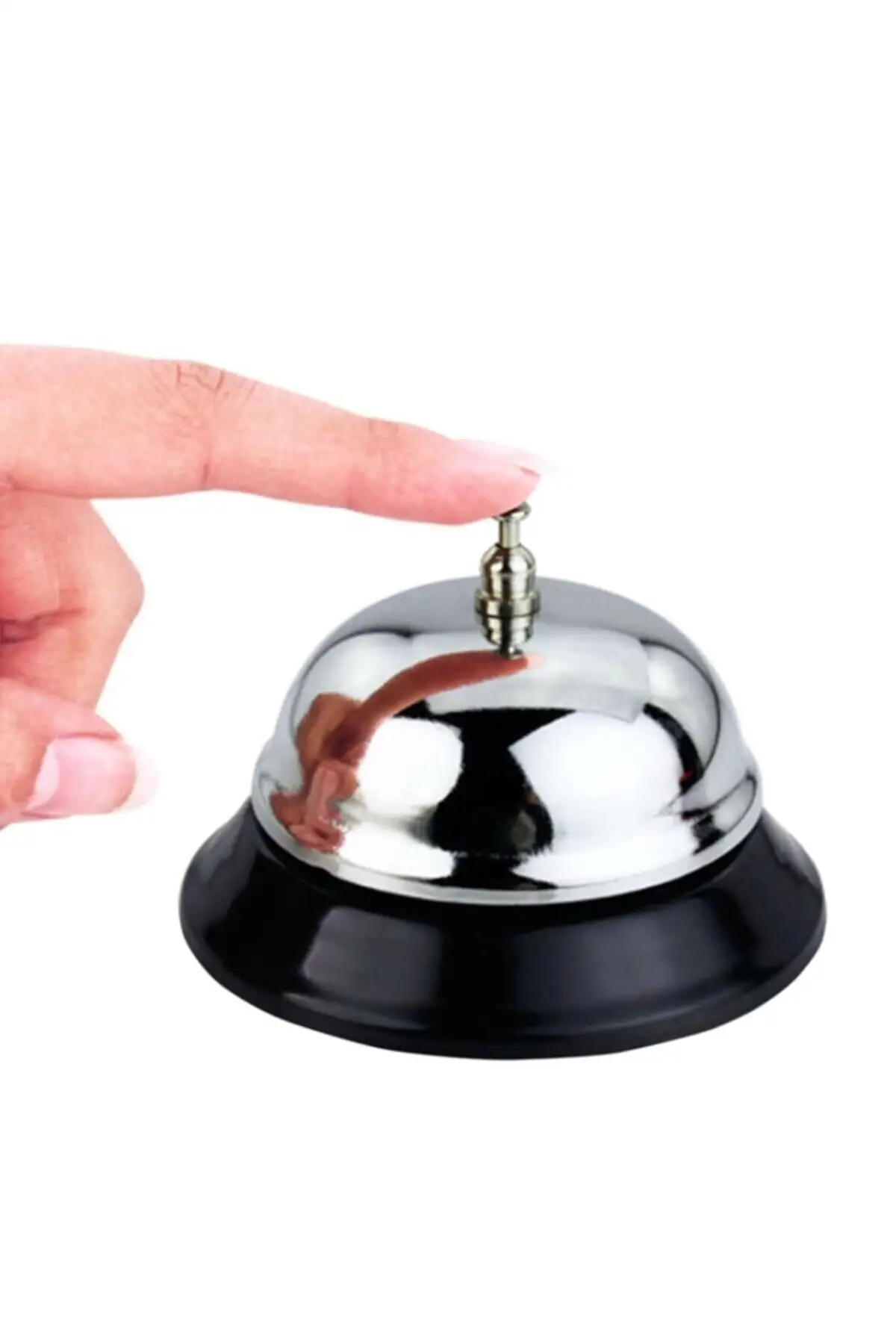

2021 New Fashion Hot Sale Desktop Decorative Hotel Reception Attendant Calling Bell Retro Vintage Silver Color