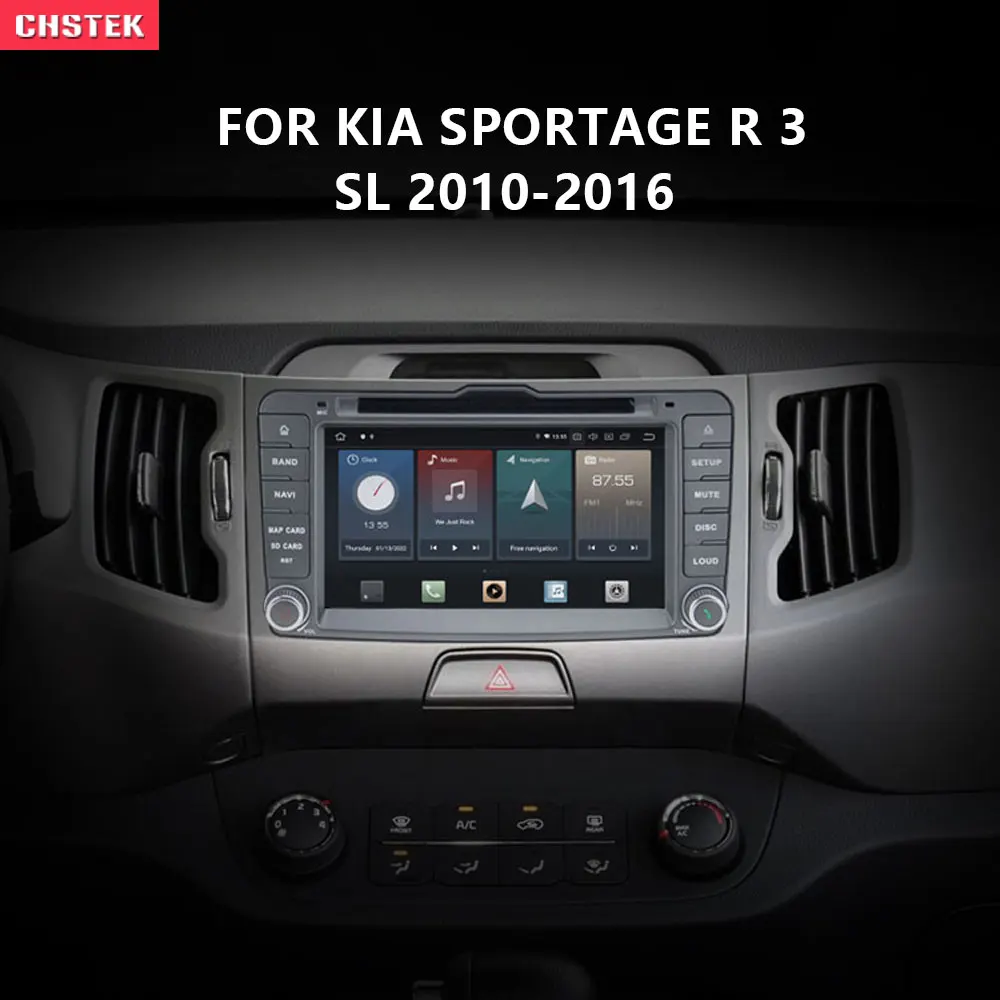 

CHSTEK Qualcomm 8Core 8+128G Car DVD Android 11 For Kia Sportage R 3 SL 2010-2016 PX6 DSP GPS Radio 4G SIM Auto Stereo Head