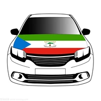 equatorial guinea flag car hood cover 3 3x5ft 100polyestercar bonnet banner