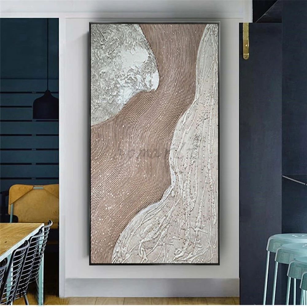 100% ручная роспись розовая текстура холст картина Landscpae новый дизайн высокое