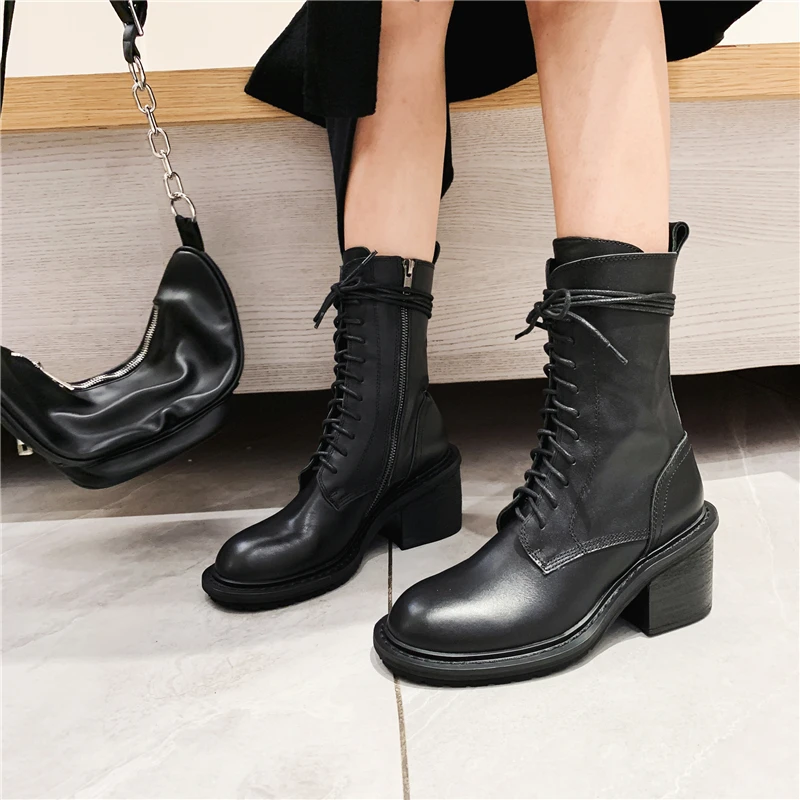 

Replica ANN DEMEULEMEESTER Luxury Women's Shoes,Top Layer Cowhide,Ladies Martin Boots,Rider,Black,Motorcycle Boots,Free Shipping