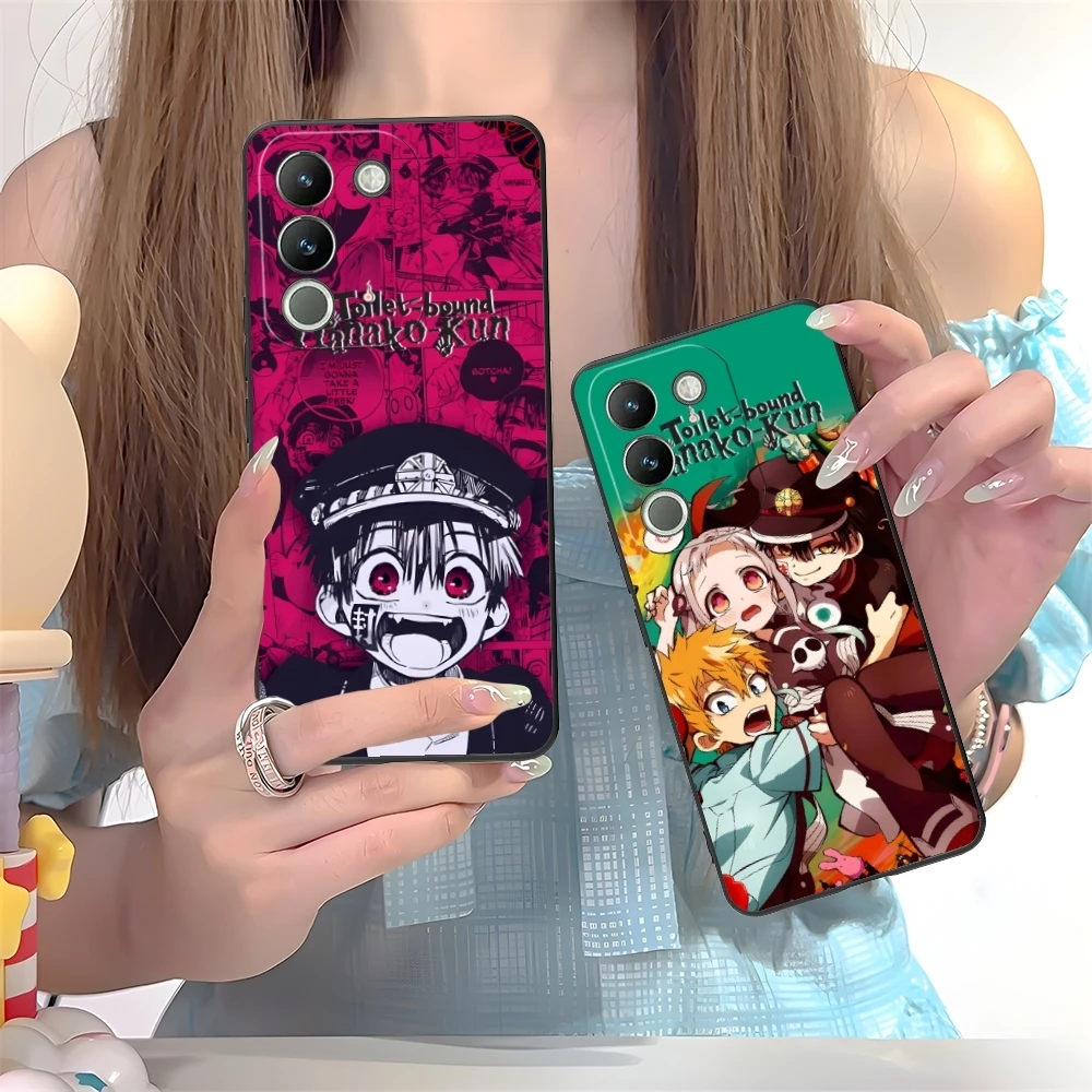 Умный чехол для мобильного телефона Hanako Kun черный мягкий VIVO Y95 Y93 Y31 Y20 V19 V17 V15 Pro X60 NEX