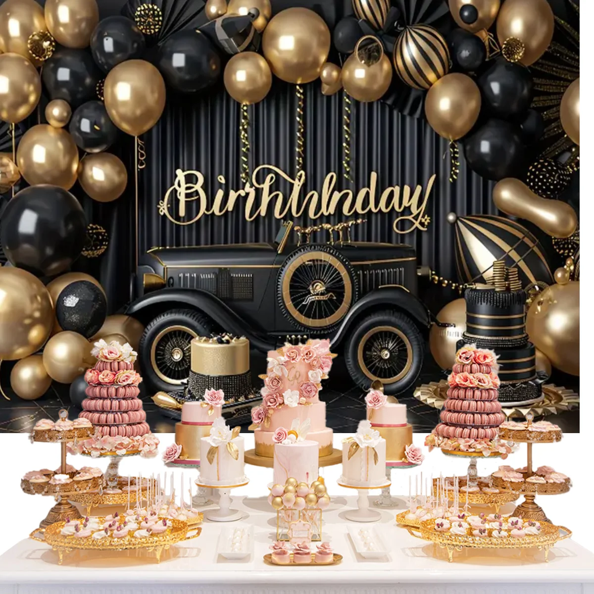 Ретро мужской классический автомобиль Umi тематический фон I'm not old взрослые