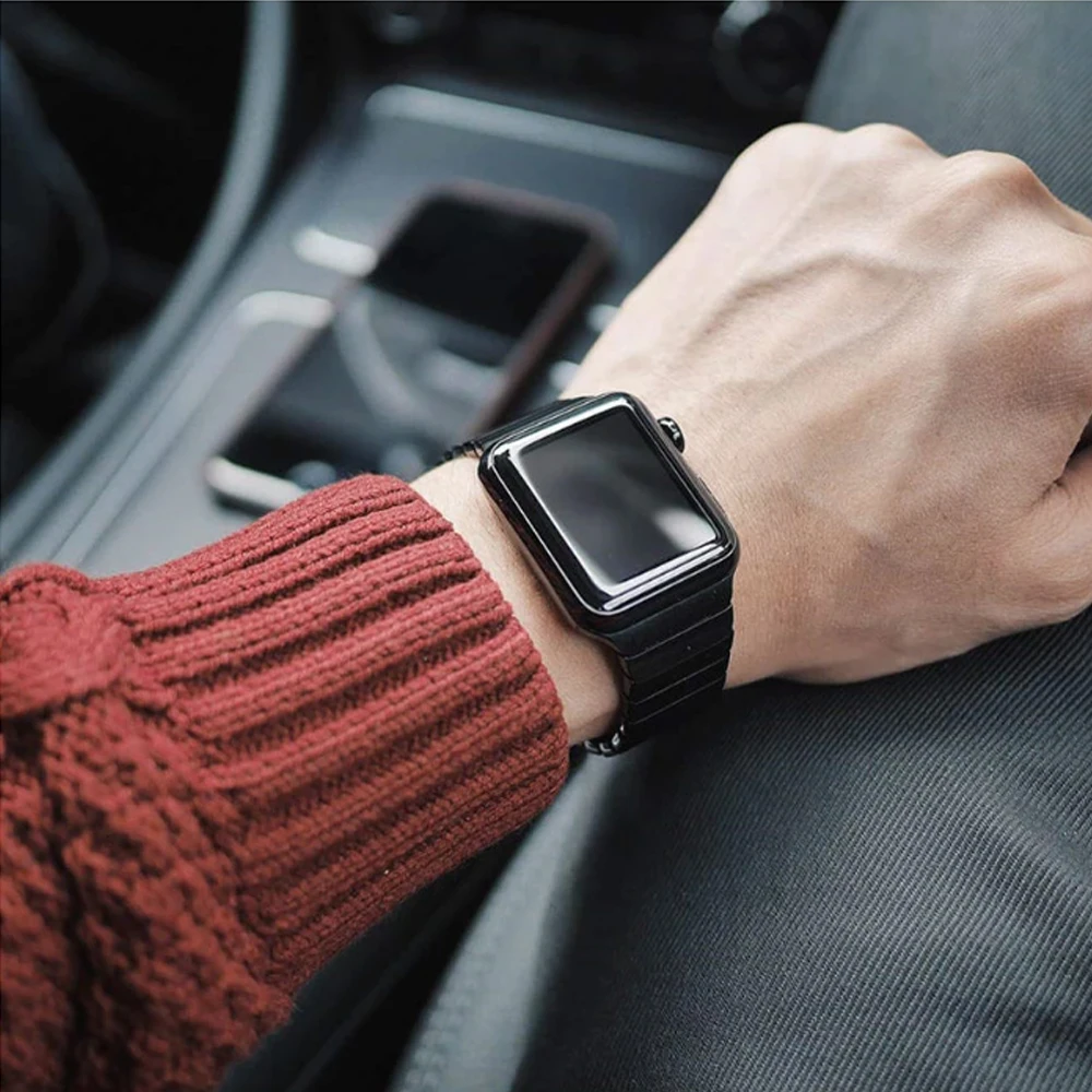 Butterfly Link Bracelet for Apple Watch band 44mm 40mm 45mm 41mm 42mm/38mm Stainless Steel Strap iWatch serie 7 SE 6 5 4 3Correa