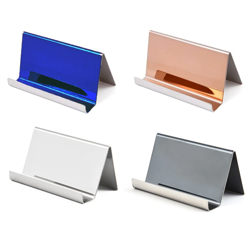 

Metal Business Card Name Tag Display Rack Display Stand Desktop Table Organizer Cellphone Holder Conference Room Accessories