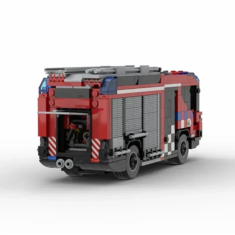 Конструктор Moc модель автомобиля Amsterdam RT гибридная пожарная машина технология