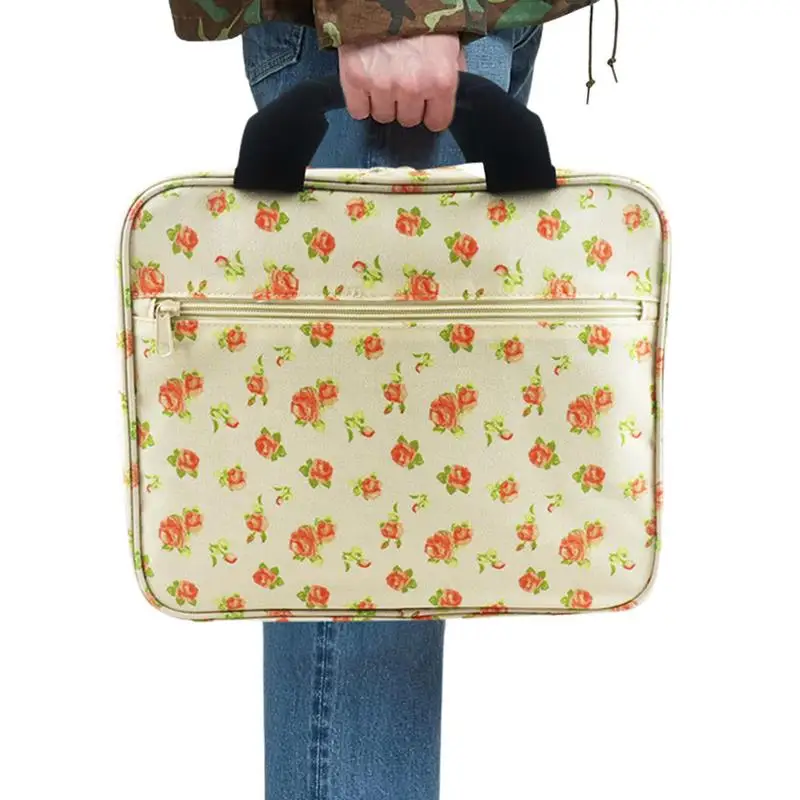 

Bible Cover Case Scripture Book Bag Multifunctional Protective Carrier With Pockets Catholic Church Religious Journaling