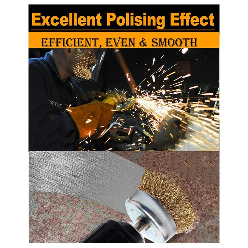 Набор щеток с узелком набор из 3-дюймовых шестигранным хвостовиком 1/4 дюйма 4 шт.