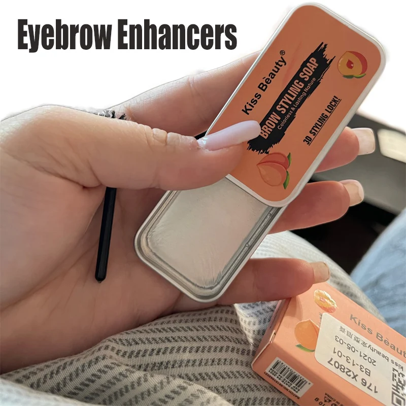 

Eyebrow Soap Wax With Trimmer Fluffy Feathery Eyebrows Pomade Gel For Eyebrow Styling Makeup Soap Brow Sculpt Lift